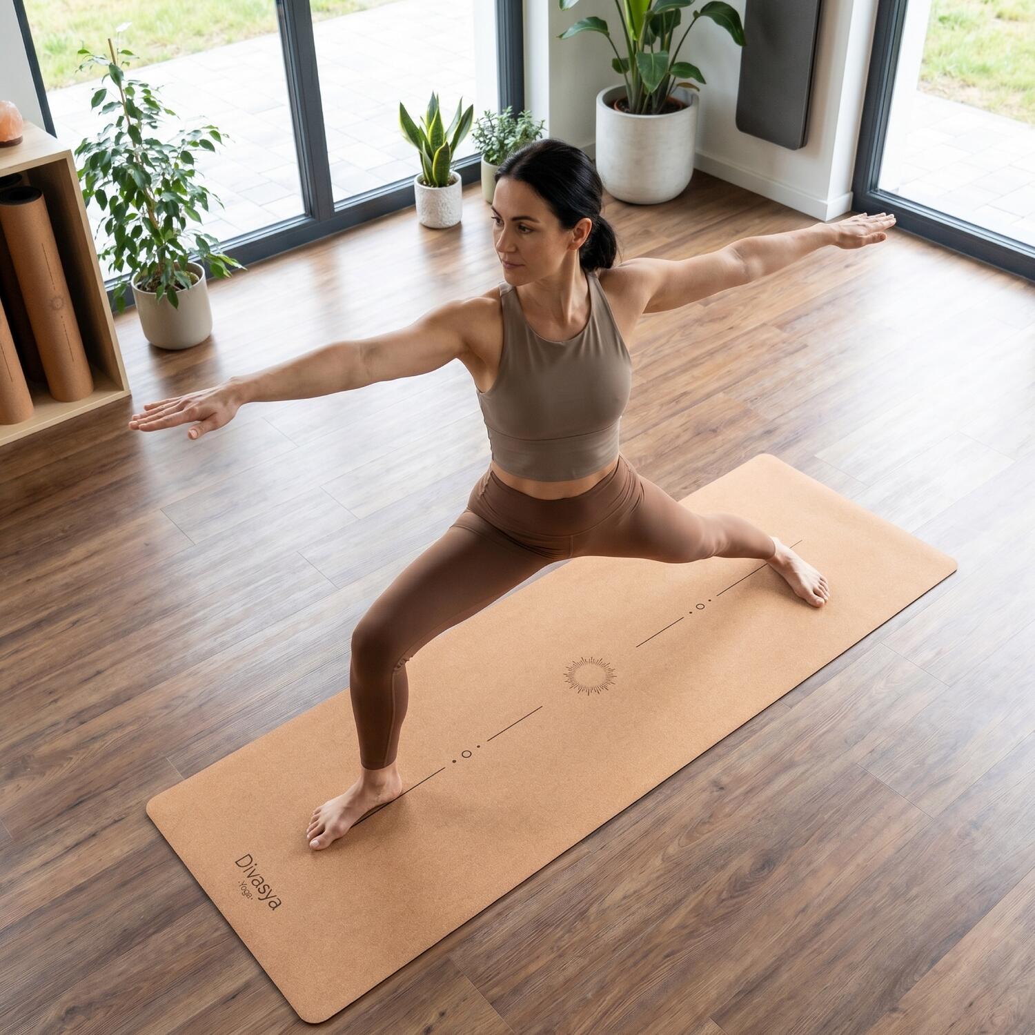 Tappetino yoga in sughero | realizzato in sughero e gomma naturale | LOTO 7/7
