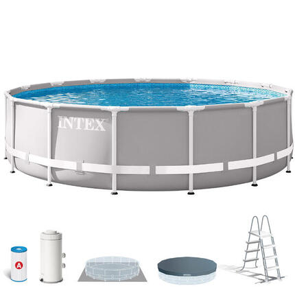 Piscina elevada redonda INTEX Prism Frame con depuradora