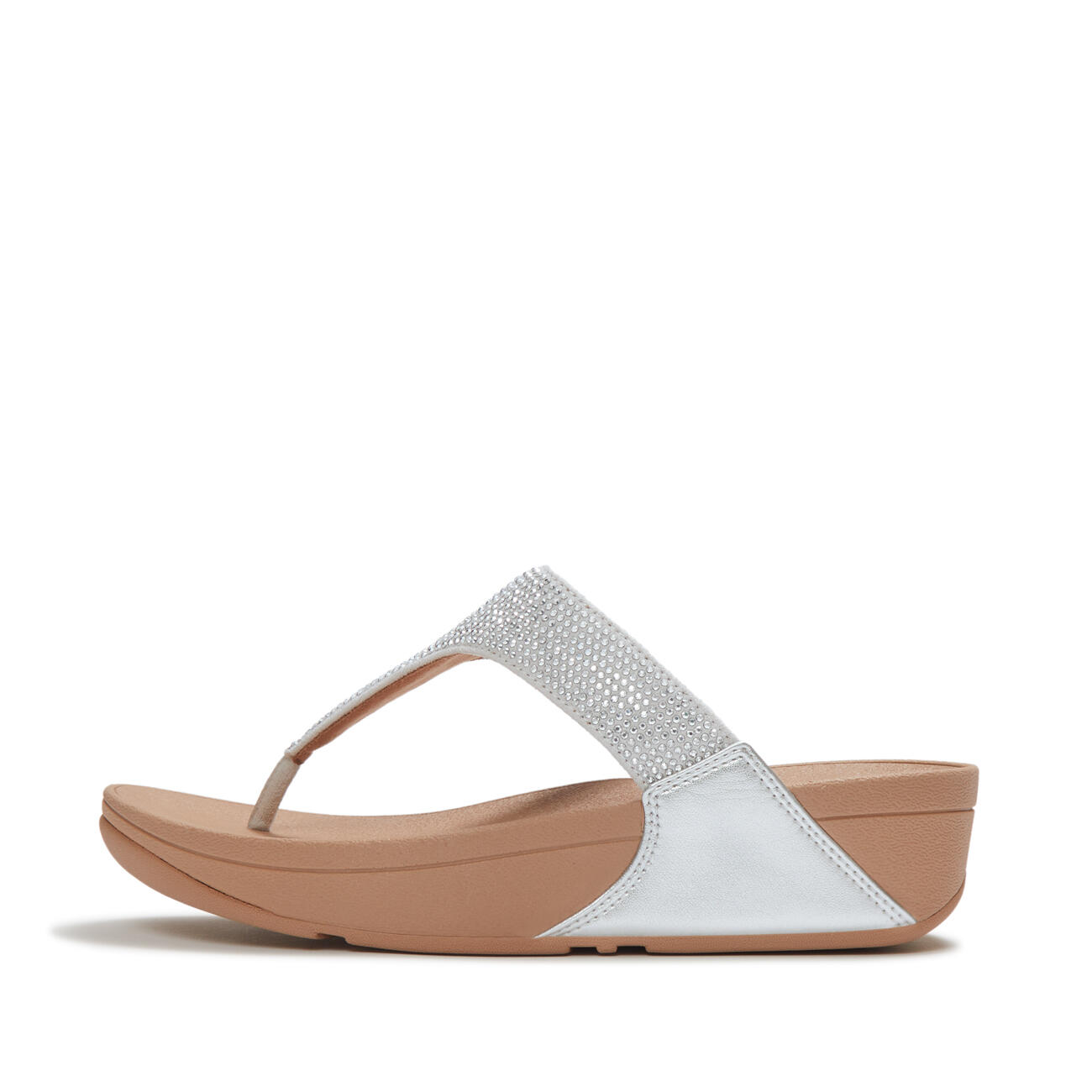 FITFLOP FitFlop Lulu Dames Teenslipper - Zilver - Met Glitters en Sierstenen 3/7
