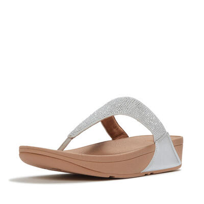 Fitflop fitflop lulu dames teenslipper - zilver - met glitters en sierstenen