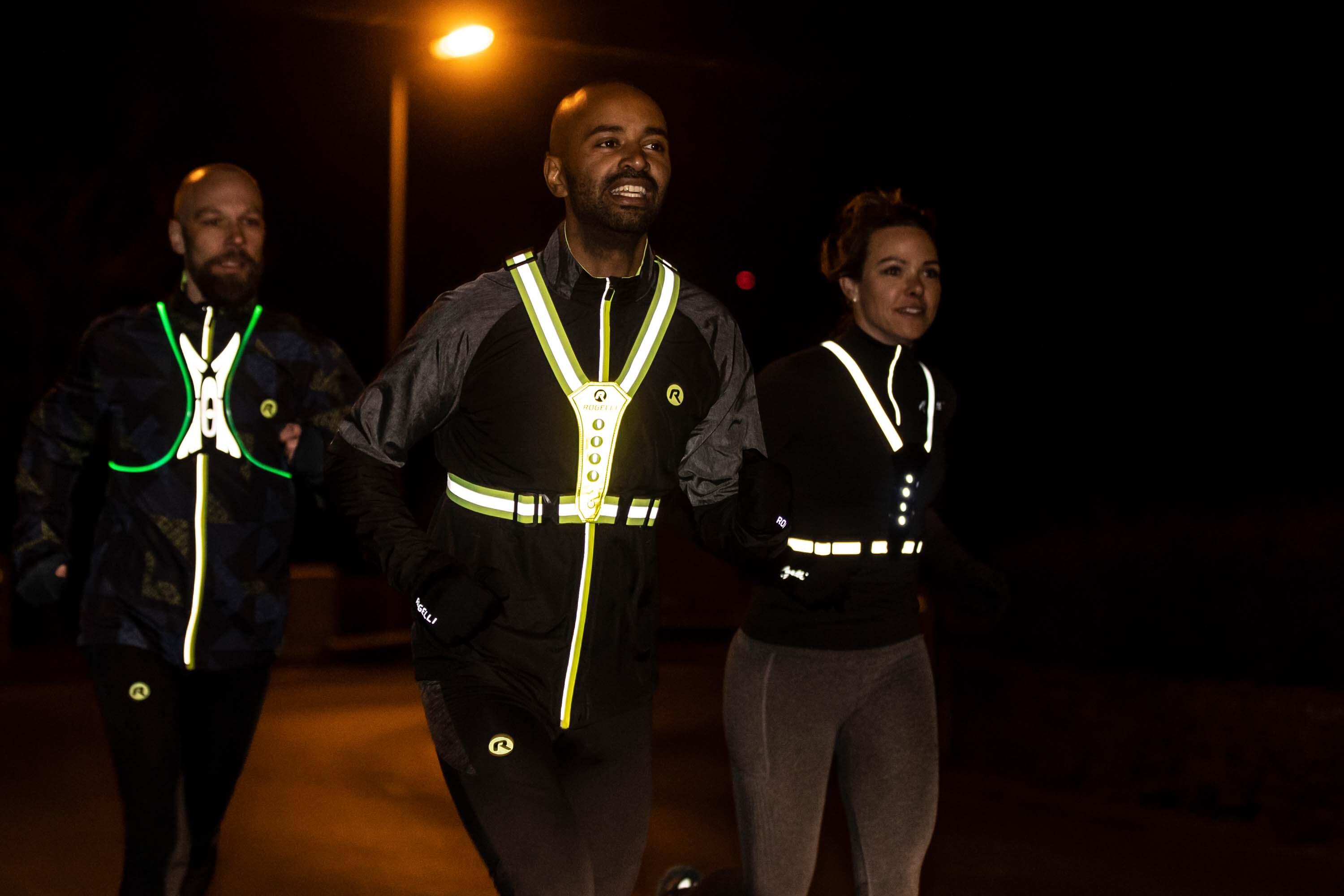Hardloop Verlichting - Reflecterend LED Hardloopvest - Geel 5/7