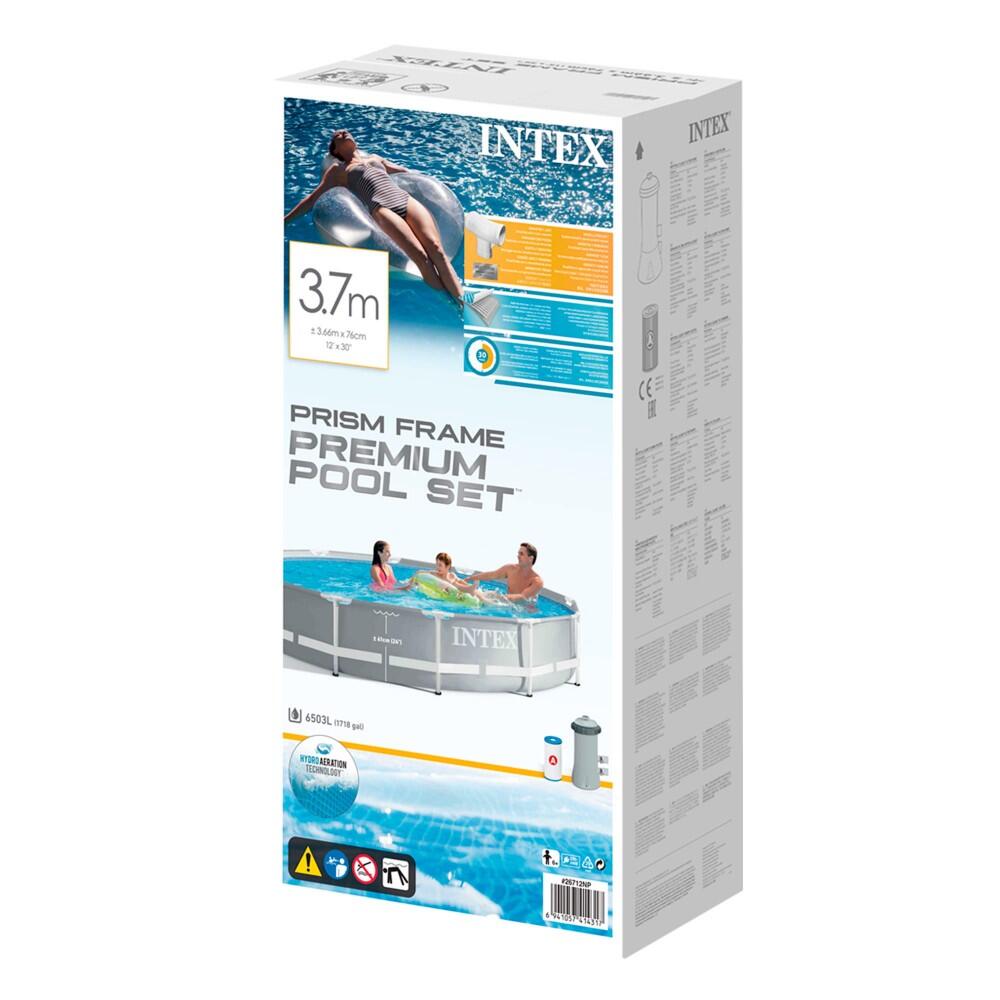 Piscina desmontable redonda INTEX Prism Frame con depuradora 4/6