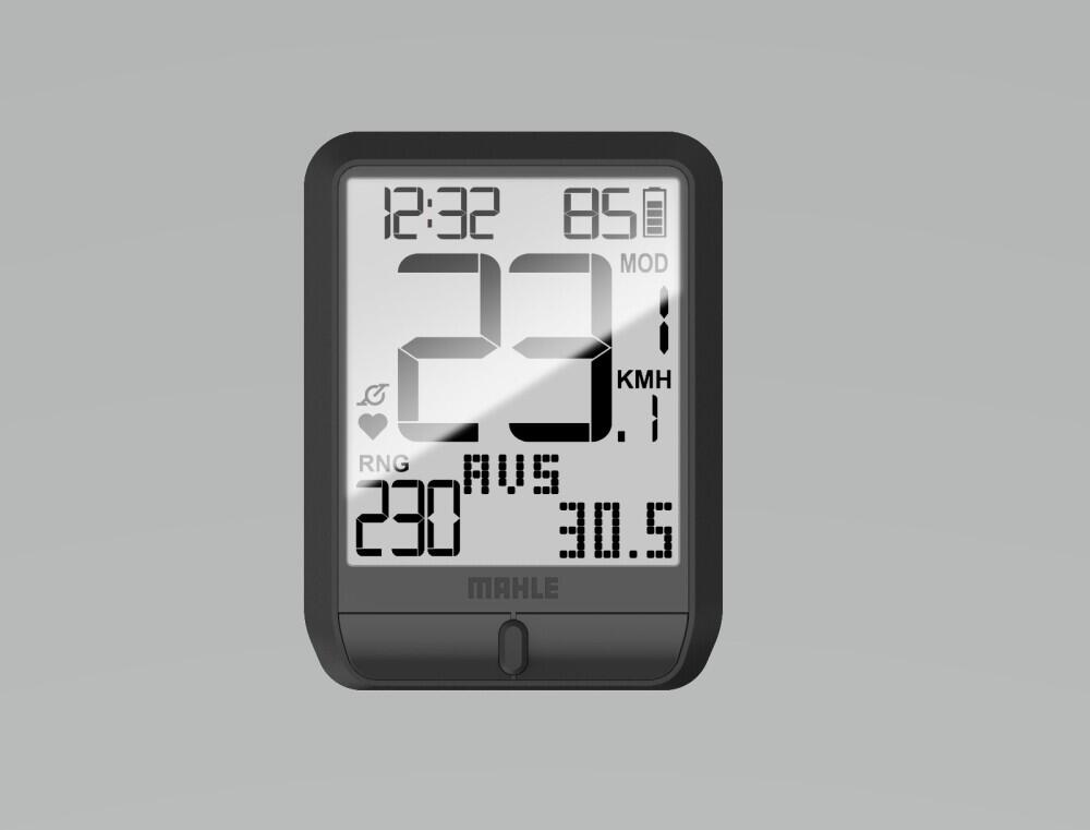 Draadloze 3-knops display zonder standaard Mahle Pulsar One LCD Ant+ 3/7