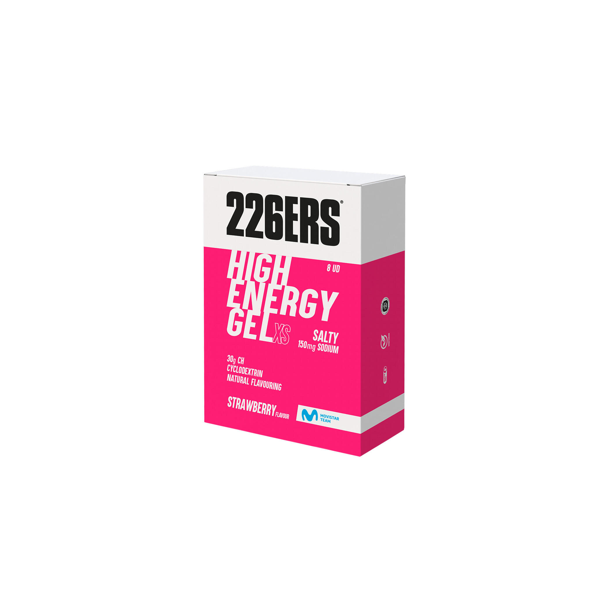 BOX 8 HIGH ENERGY GEL XS 45g - Gel Energético con ciclodextrina 3/4