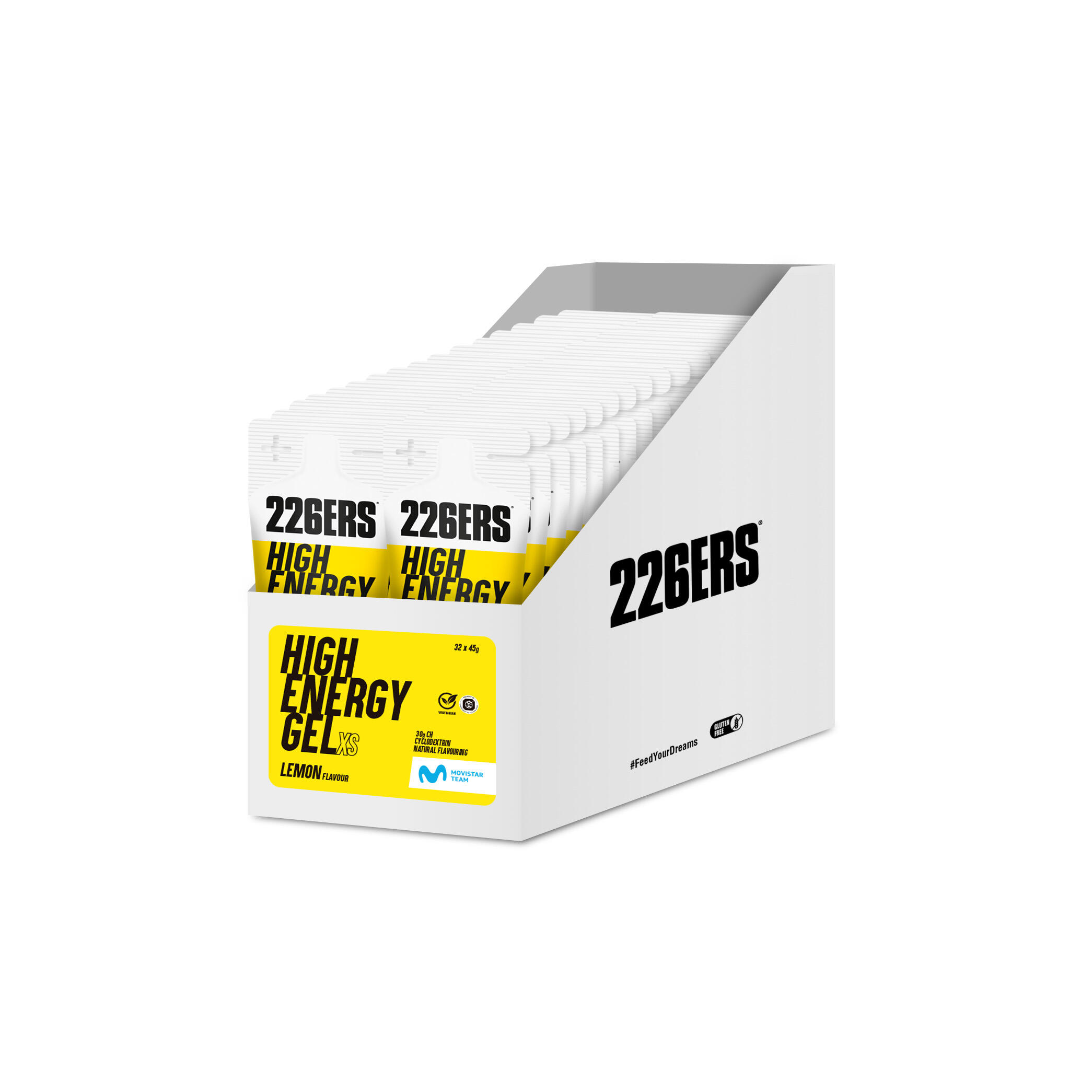 GEL HIGH ENERGY XS 45G (x32 GELS) 3/4