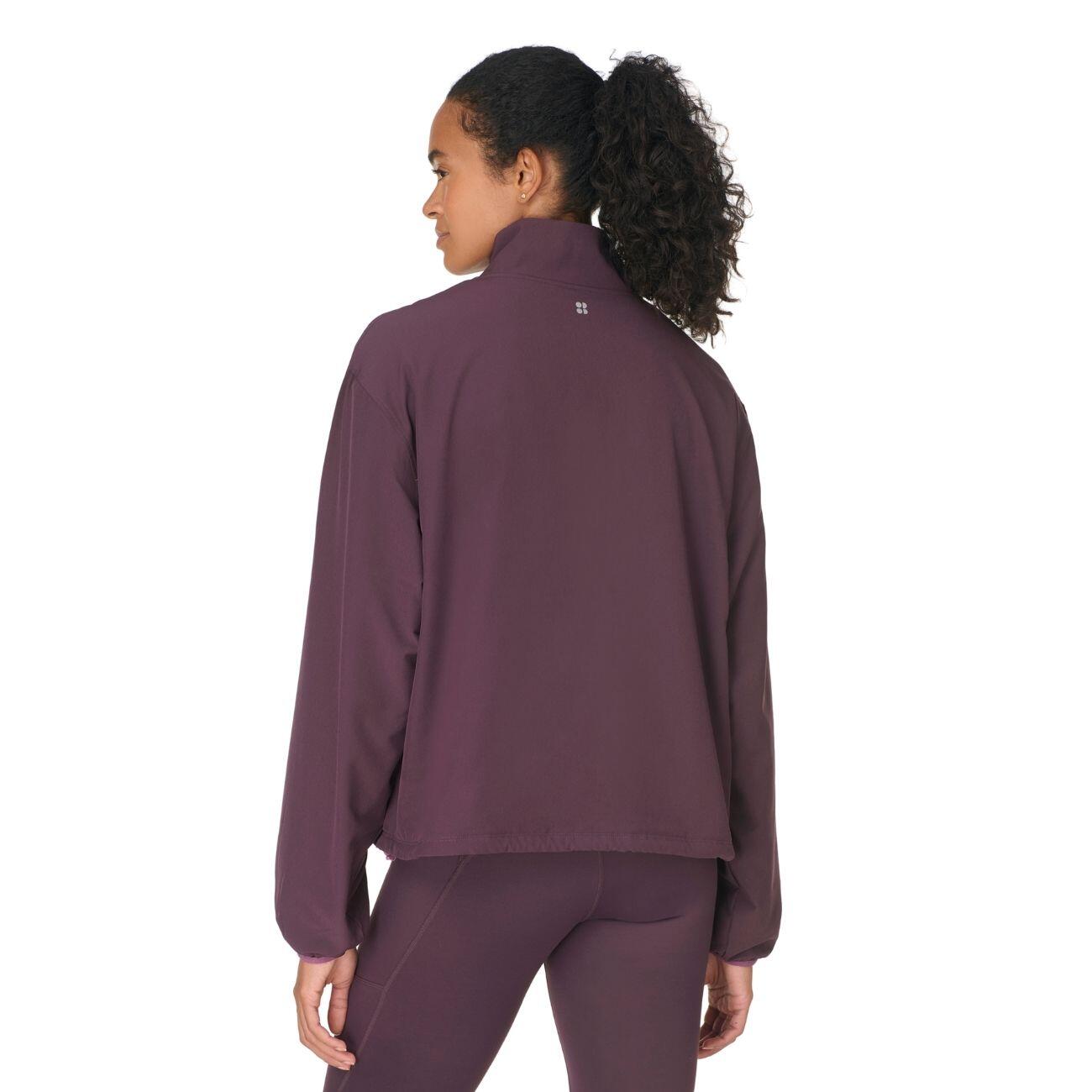 SWEATY BETTY Warm-Up Performance Fleece Halfzip  AUBERGINEPAARS L 4/7