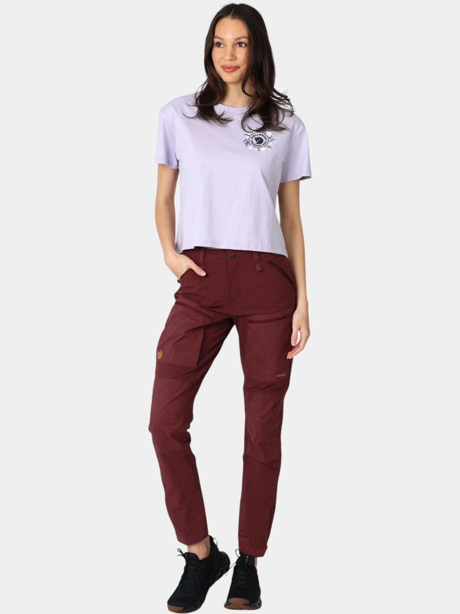 Koszulka bawełniana damska Fjallraven Fjallblomster Logo T-shirt 4/7