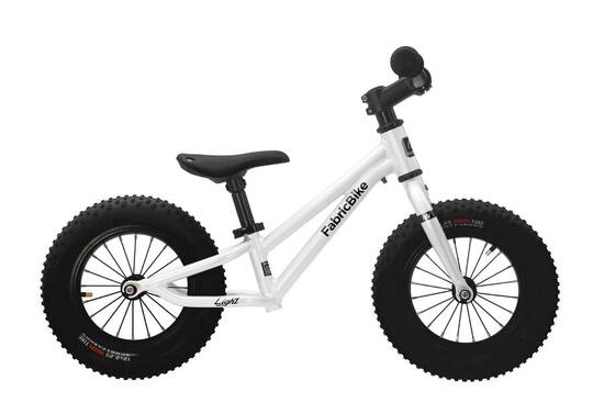 Draisienne enfant 12" FabricBike MINI LIGHT aluminium. White Cross
