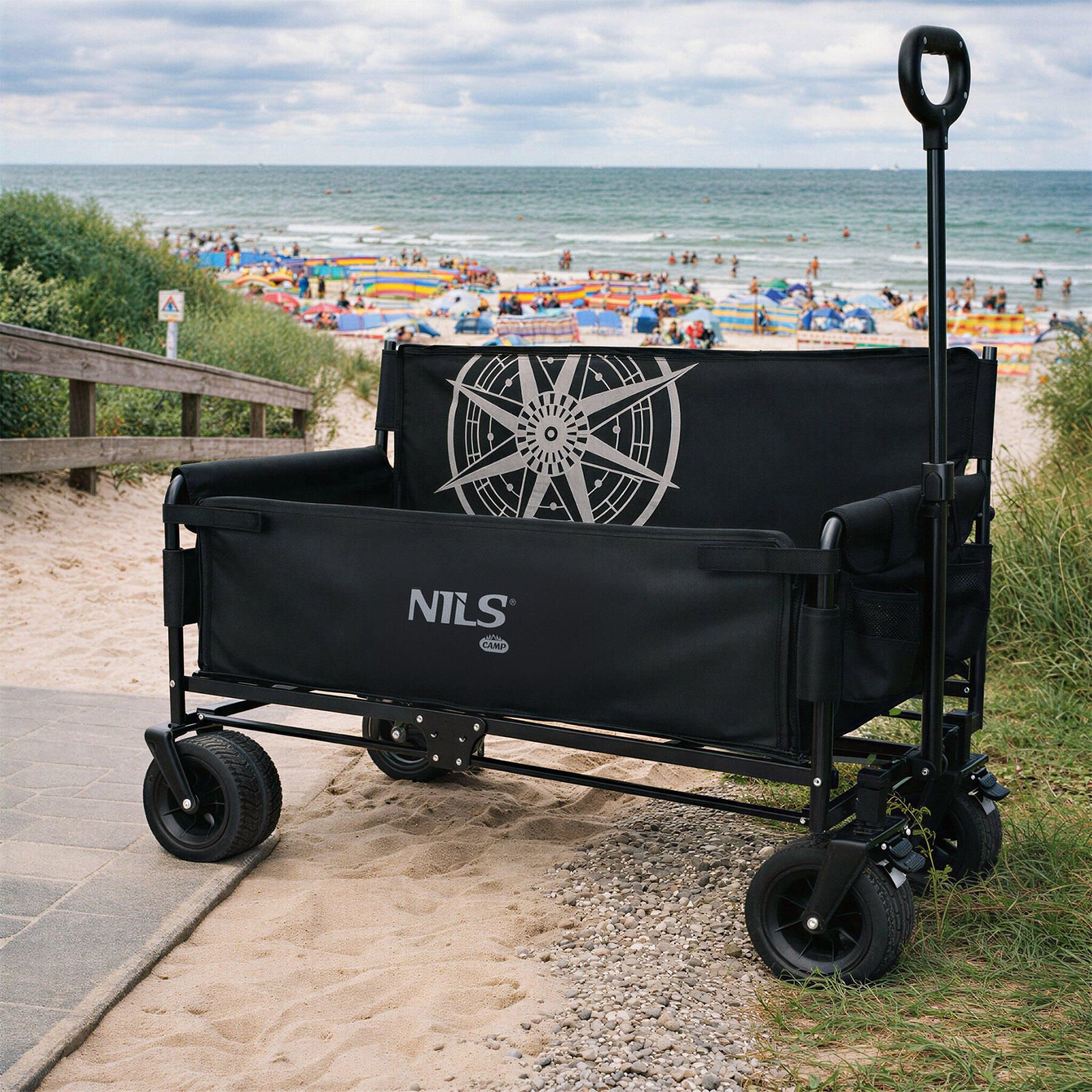 Chariot de plage 140 L NC2606 Nils Camp avec fonction siège 6/7