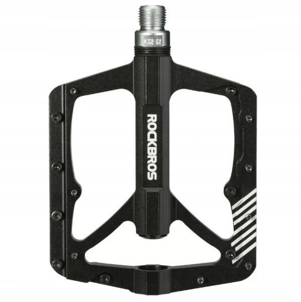 Pedały rowerowe aluminiowe z pinami czarne Rockbros 2018-12BBK 2/7