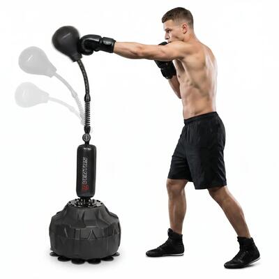 Reflex bokspaal – staande cobra boksbal trainer – verstelbaar 150-200 cm