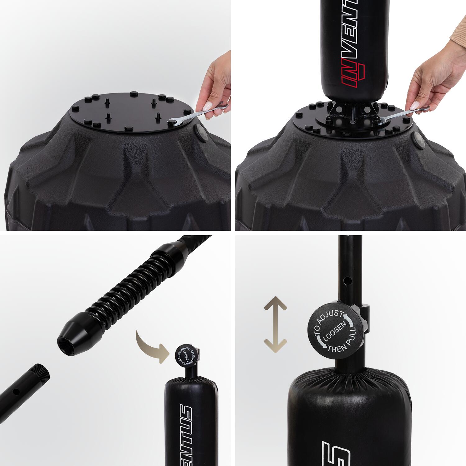 Reflex Bokspaal – Staande Cobra Boksbal Trainer – Verstelbaar 150-200 cm 6/8