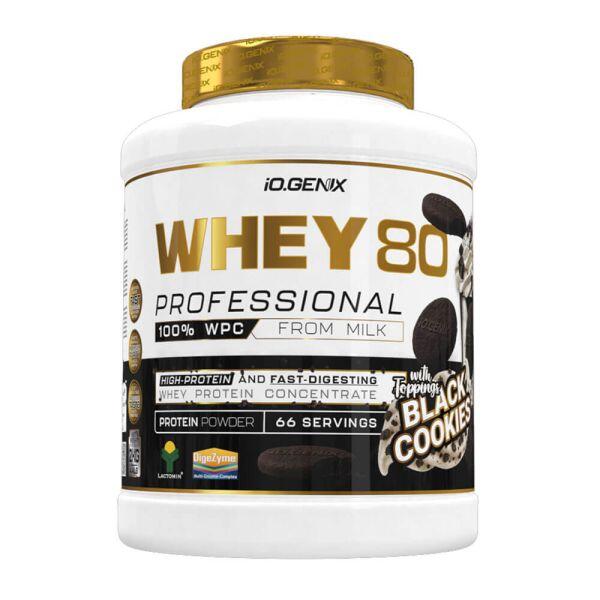 Whey 80 Professional - 2 kg czarnych ciasteczek IO.Genix