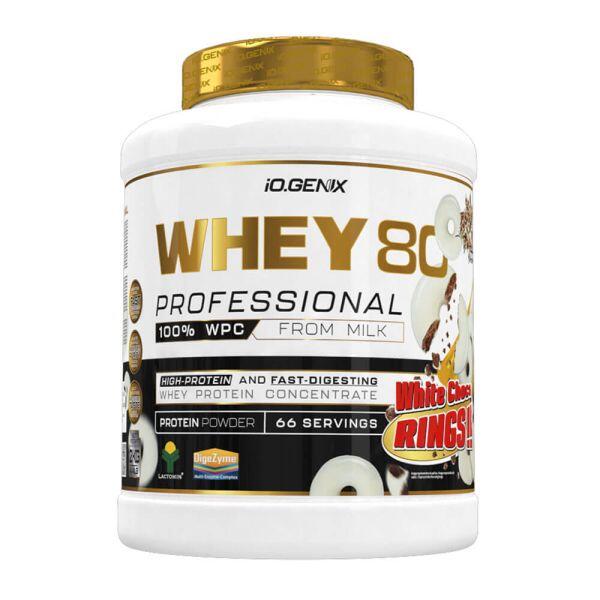 Whey 80 Professional - 2 Kg White Chocolate with Choco Rings IO.Genix