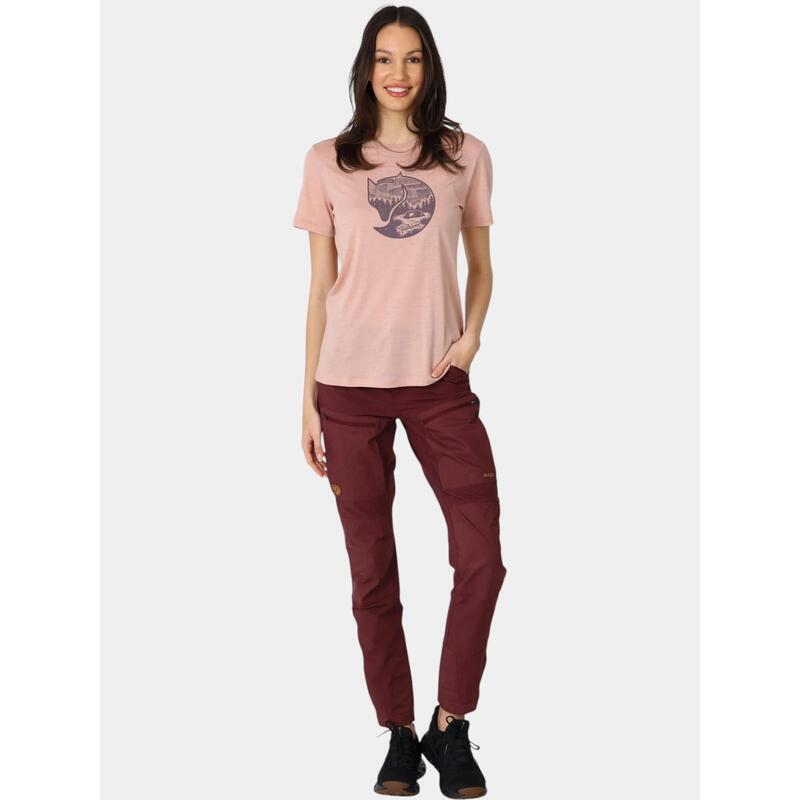 Tricou pentru sport, cu maneci scurte Abisko Wool Fox SS W femei
