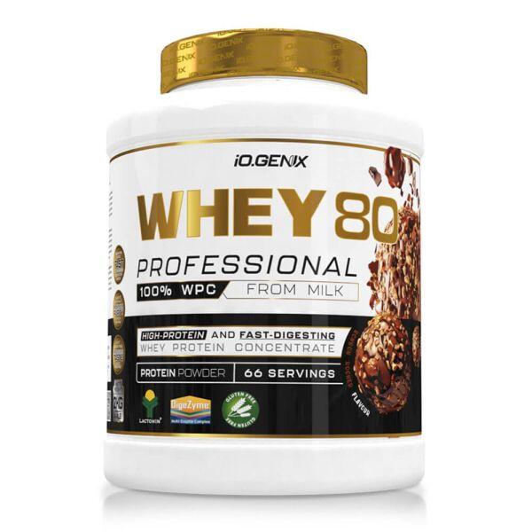 Whey 80 Professional - 2 kg chrupiącej czekolady IO.Genix