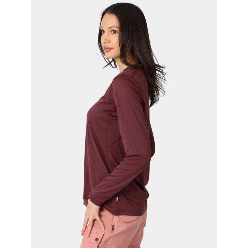 Tricou cu maneci lungi, pentru sport Abisko Day Hike LS W femei