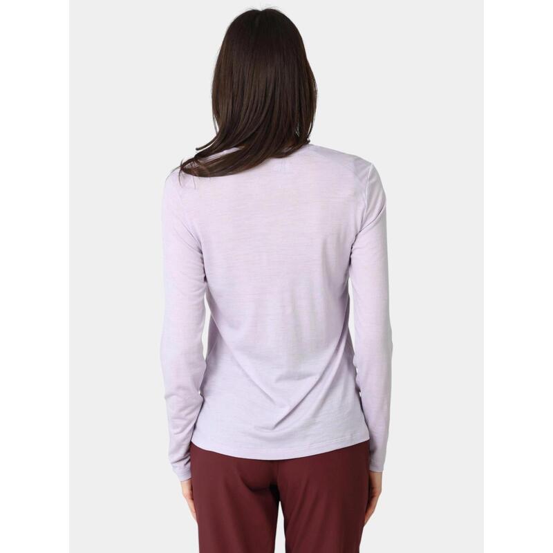 Tricou cu maneci lungi, pentru sport Abisko Wool LS W femei