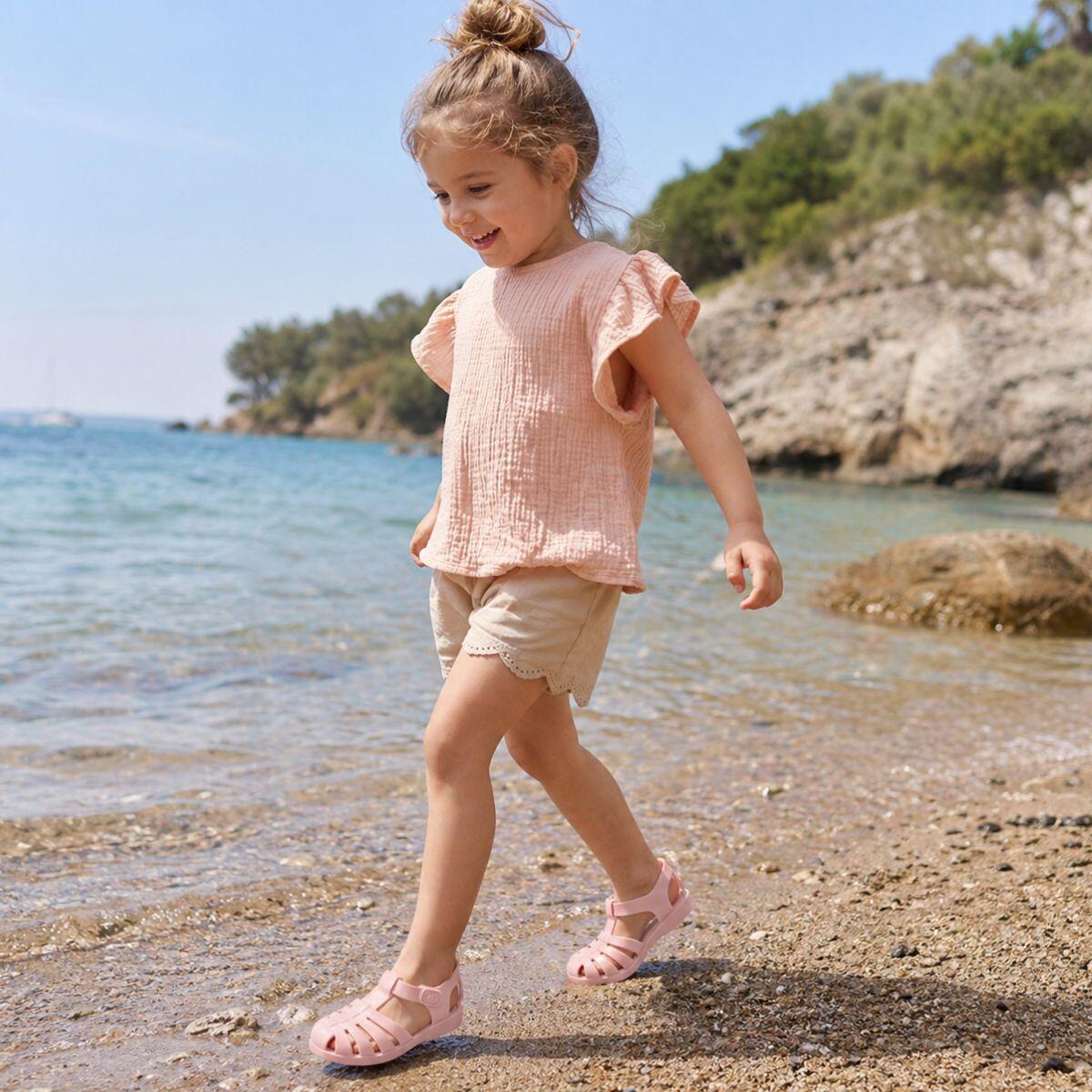 Chaussures d’eau / chaussures de natation pour enfants - sangles réglables - ros 4/5