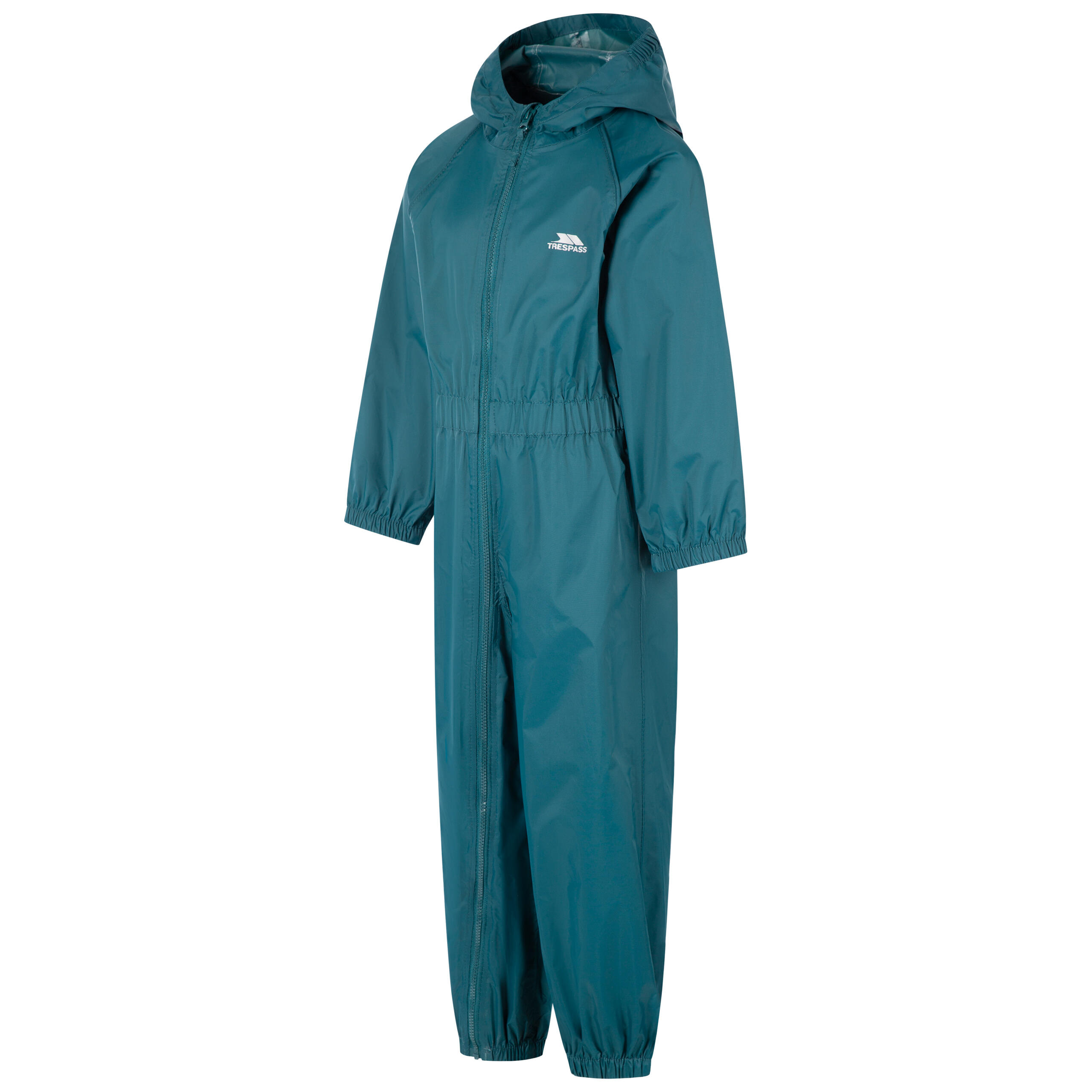 Mono impermeable infantil con capucha y cremallera integral 3/5