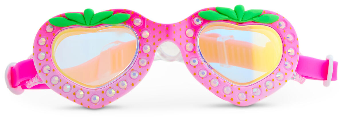 LUNETTES DE NATATION STRAWBERRY 3+ Rose Protection UV à 100 % 3/4