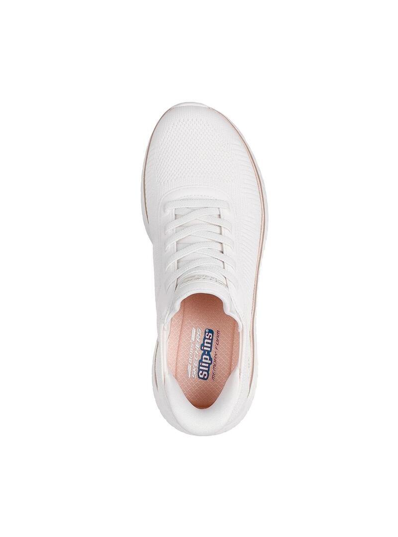 Chaussures pour femmes Skechers Bobs squad Blanc 3/5
