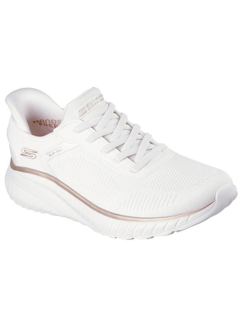 Chaussures pour femmes Skechers Bobs squad Blanc 4/5