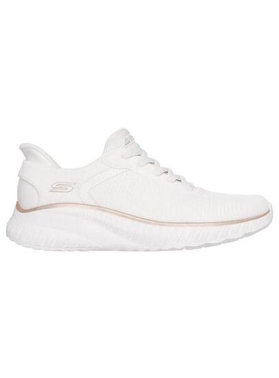 Zapatillas Skechers Bobs Squad Chaos - C, Blanco, Mujer