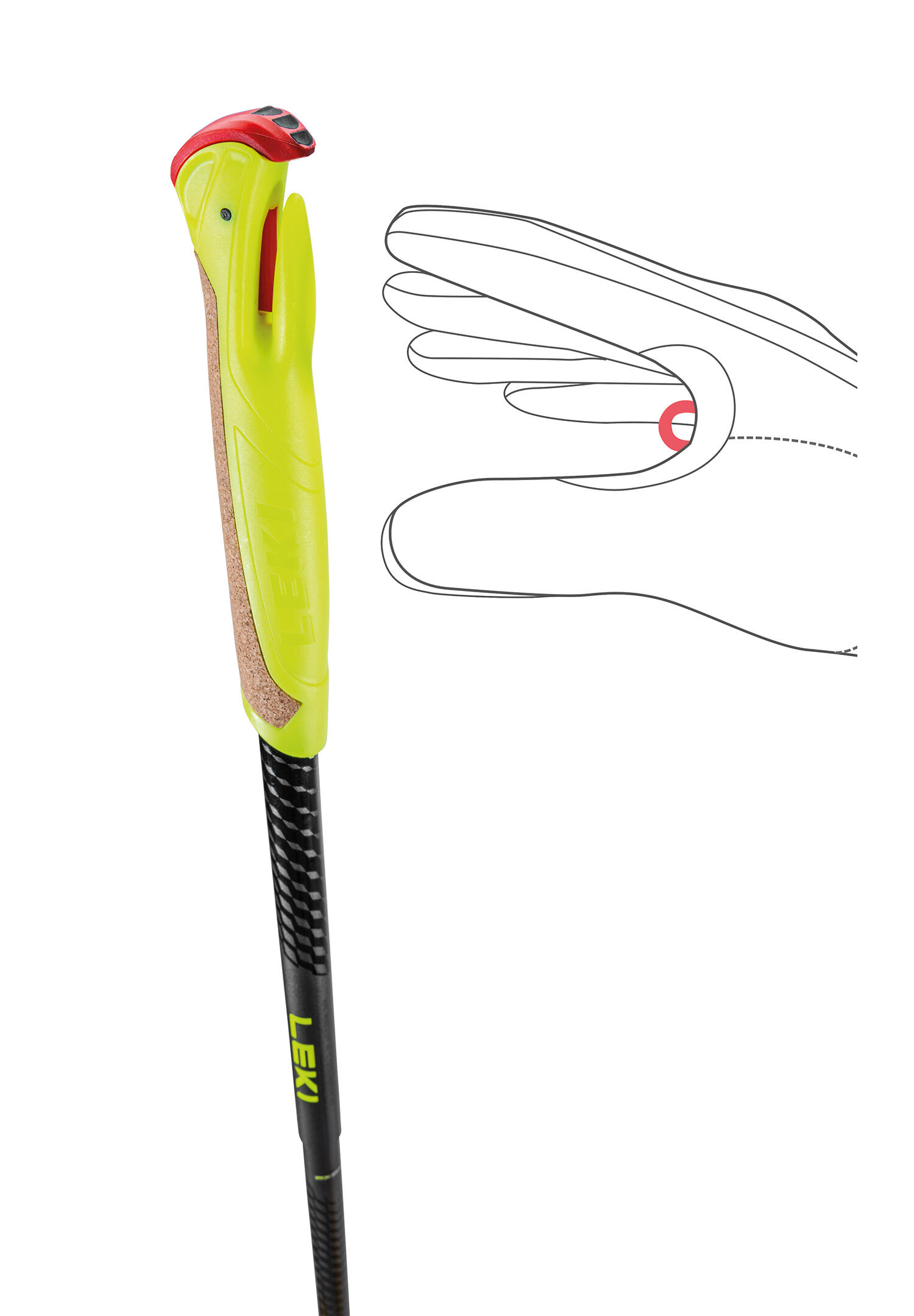 Bastones Evotrail FX One TA (par) trekking Amarillo LEKI 6/7