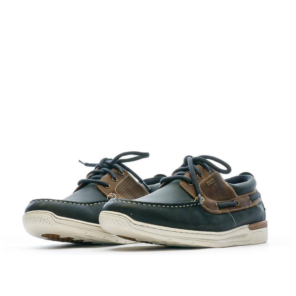 Zapatos náuticos de hombre TBS MATBOAT azul marino/marrón 6/7