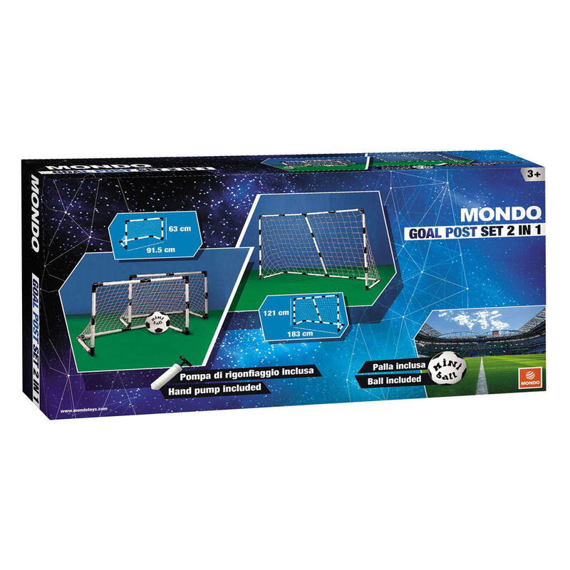 Poartă Fotbal MONDO 2 în 1 - 183x121 cm