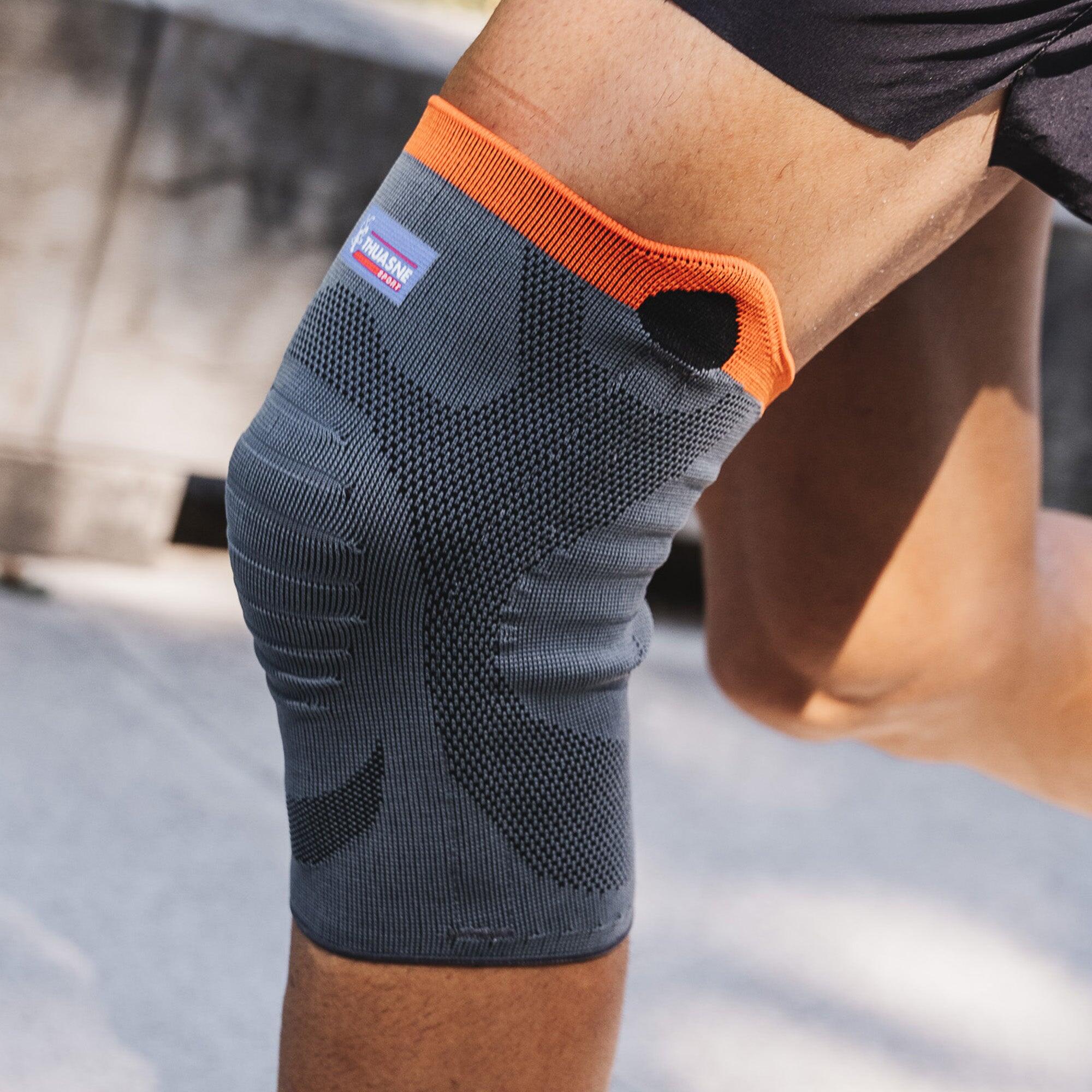 Genouillère tricotée de maintien renforcée multisport avec baleines latérales 2/10