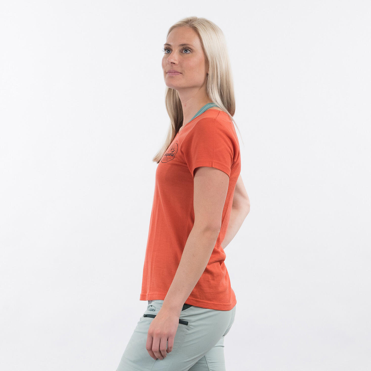 Damen T-Shirt GRAPHIC WOOL W TEE 3/4