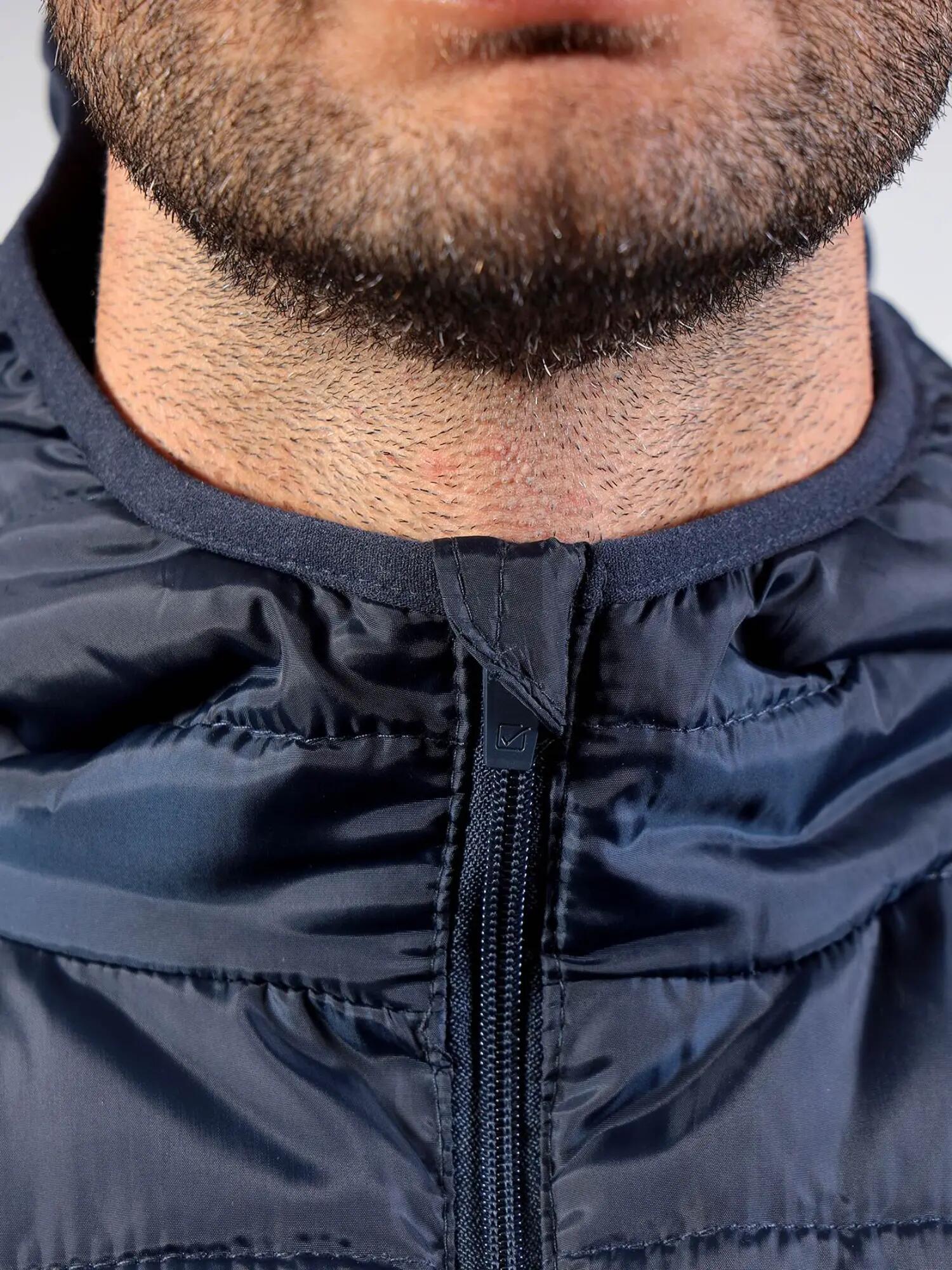 Padded jacket Givova navy blue with adjustable hood 6/7