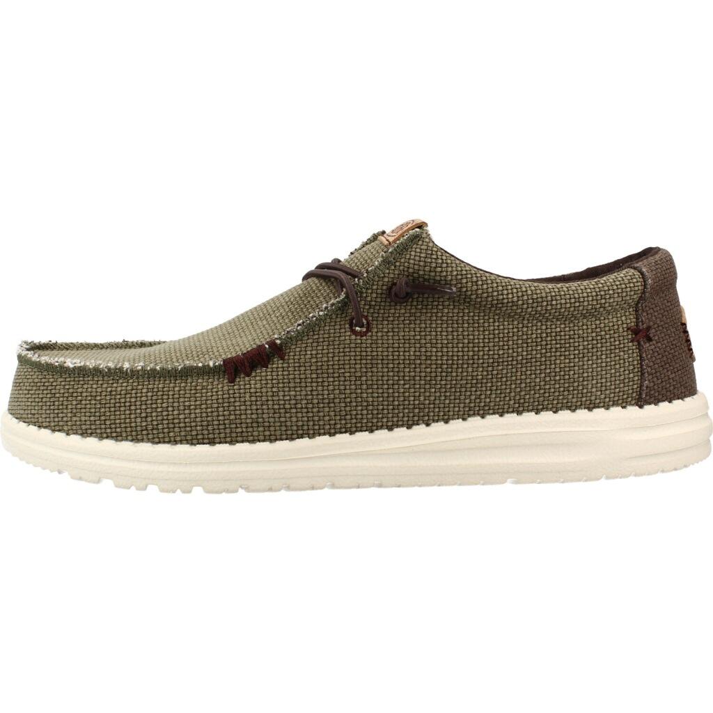 Zapatillas Lona Hombre Hey Dude Wally Braided Verde 2/7