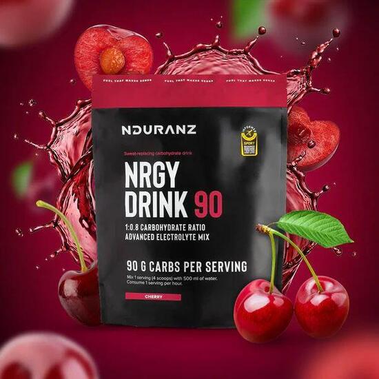 Nrgy Drink 90 Cherry Kohlenhydrate Energie Triathlon Laufen Radf. Nduranz 1,2 kg