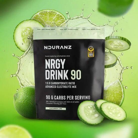 Nrgy Drink 90 Cucumber Lime Kohlenhydrate Triathlon Laufen Rad Nduranz 1,2 kg