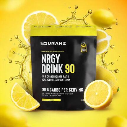 Nrgy Drink 90 Lemon Kohlenhydrate Energie Triathlon Laufen Radf. Nduranz 1,2 kg