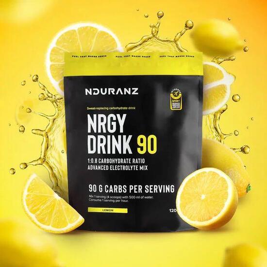Nrgy Drink 90 Lemon Kohlenhydrate Energie Triathlon Laufen Radf. Nduranz 1,2 kg