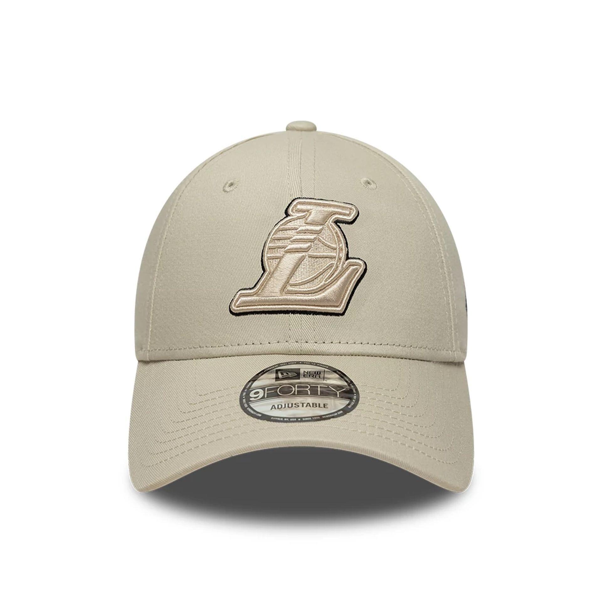New Era 9FORTY Cap MLB Los Angeles Dodgers Side Script hellbeige/pastel grün 2/5