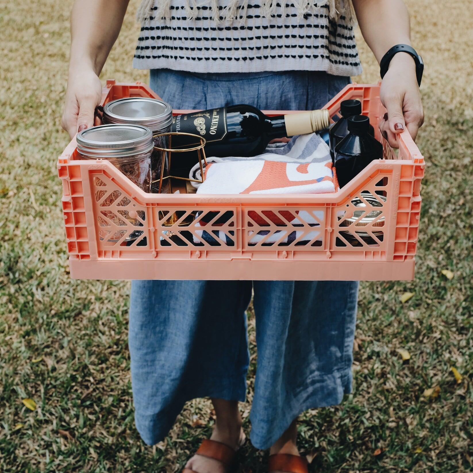 Aykasa Folding Midibox Crate - Coconut Milk