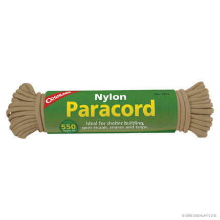 Cuerda Paracord Supervivencia Coghlan's 550 Tan/Beige 15m 7 Hebras