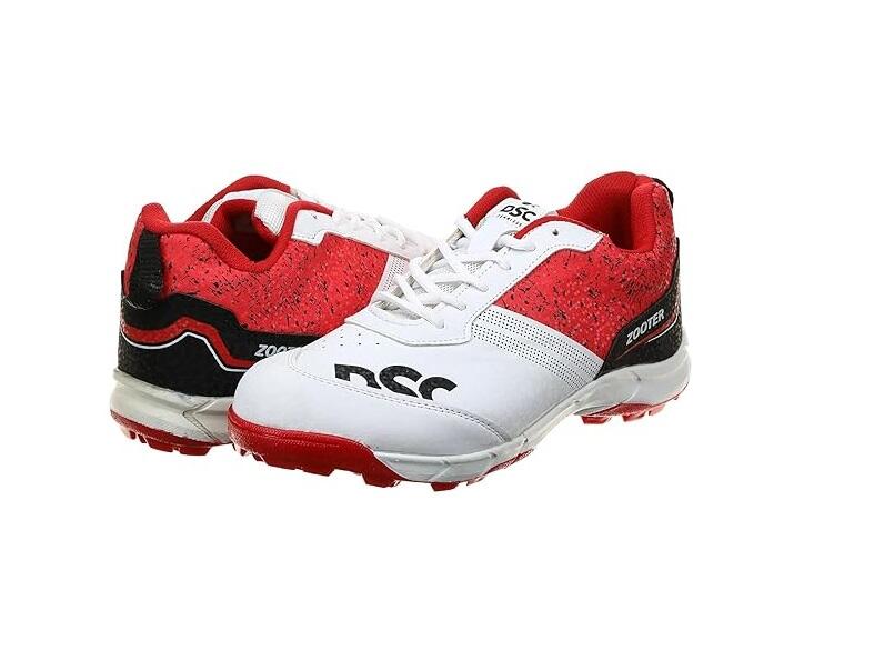 DSC Zooter Cricket-Schuhe | Weiß/Rot | Für Männer und Jungen | LightWeight 3/7