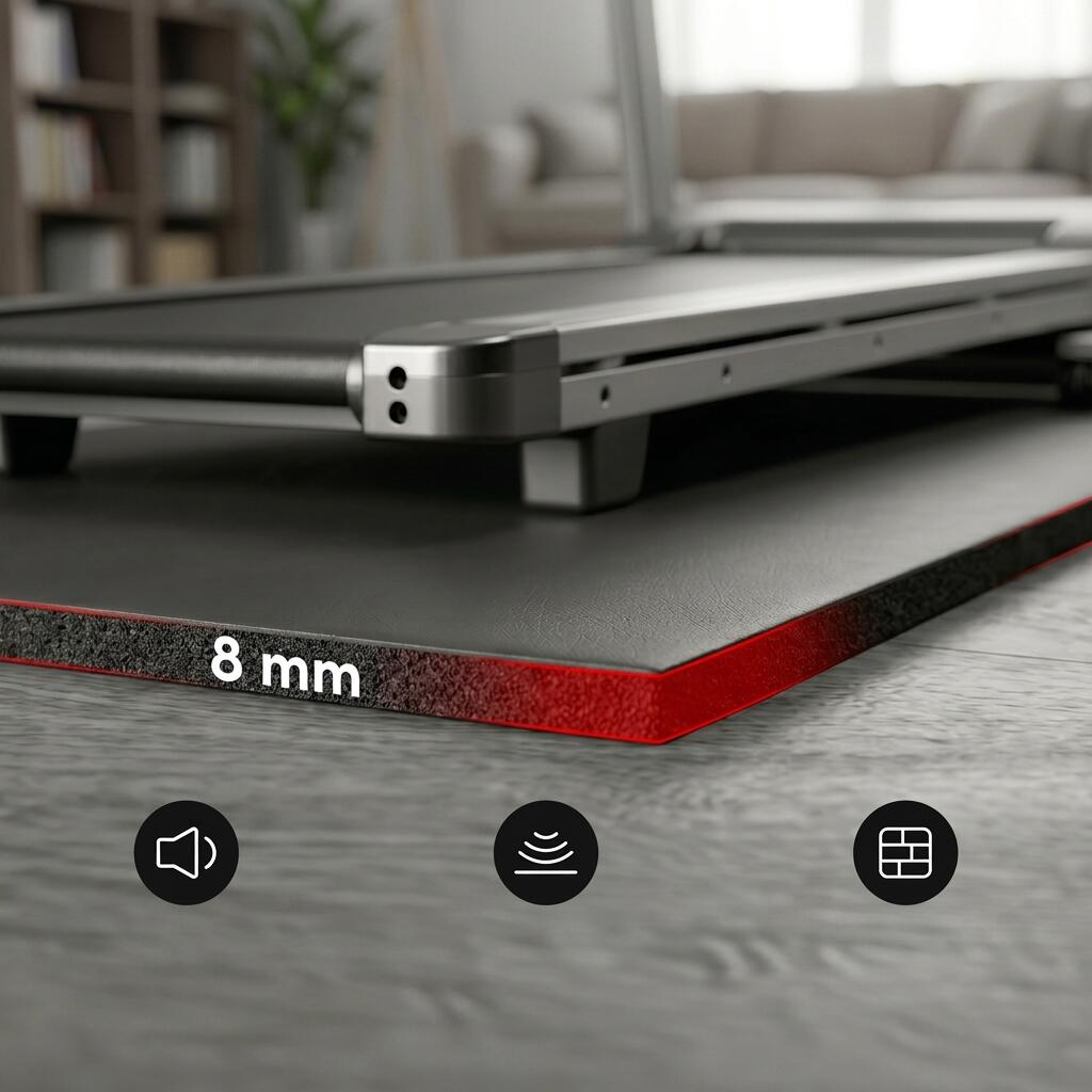 XXL Beschermmat fitnessapparaat 213x152 cm 8 mm – antislip fitnessmat 2/7