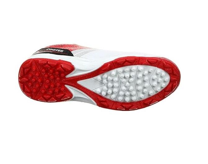 DSC Zooter Cricket-Schuhe | Weiß/Rot | Für Männer und Jungen | LightWeight 2/7