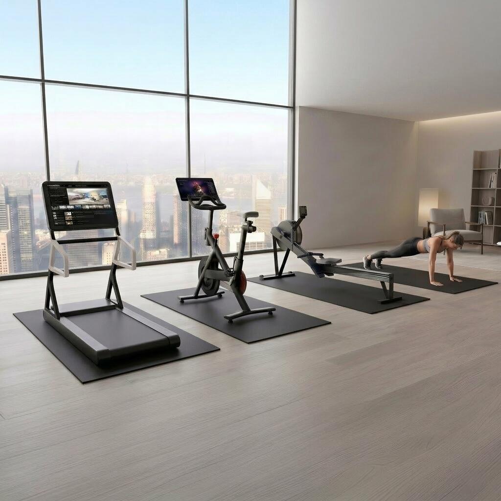 XXL Beschermmat fitnessapparaat 213x152 cm 8 mm – antislip fitnessmat 6/7
