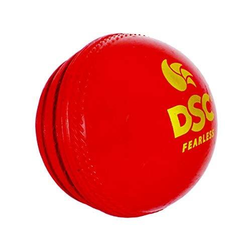 DSC Synthetische Wobble Leder Cricket Ball (rot)| Wasserdichtes Leder Ball 4/7