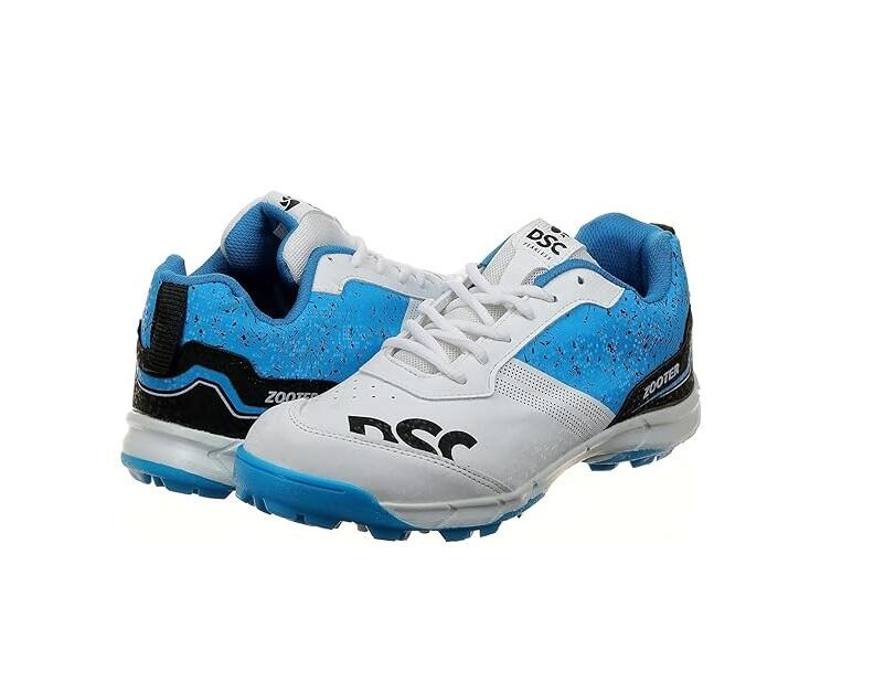 DSC Zooter Cricket-Schuhe | Weiß/Blau | Für Männer und Jungen | Leichtgewicht 3/5