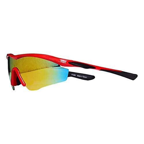 DSC Passion Polarized Cricket-Sonnenbrille | Rahmenfarbe: Rot & Schwarz 2/5
