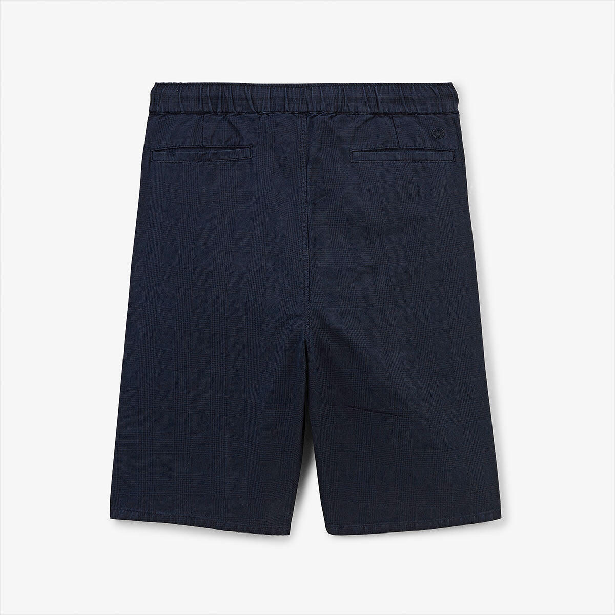 Bermudas 557 de lino y algodón, corte amplio, azul marino 3/5
